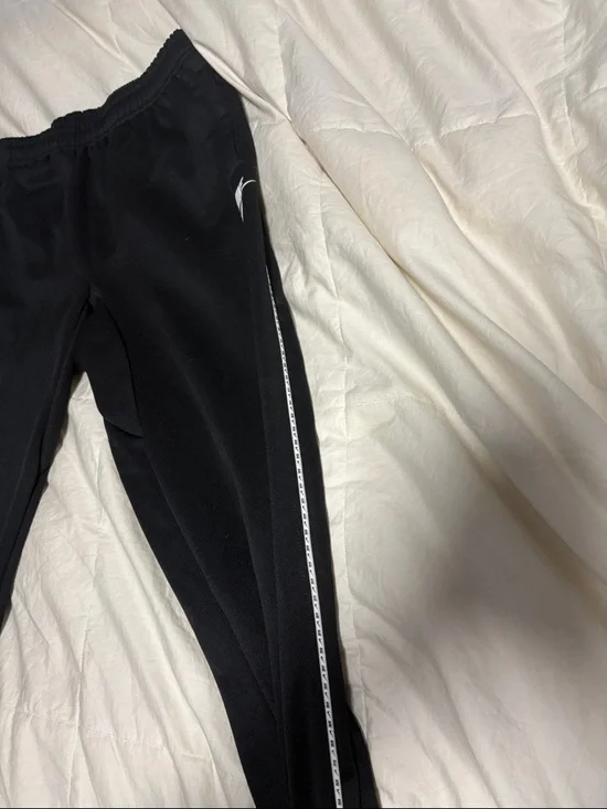 Nike Black Kids' Joggers with White Logo and Side Trim - Picture 3 of 6